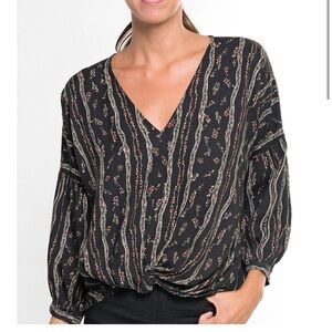 Lovestitch women's L floral Jennie top boho festival whimsical fairy